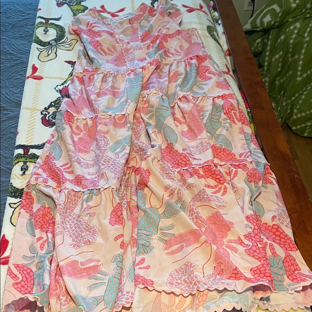 Floral Pink Maxi Dress